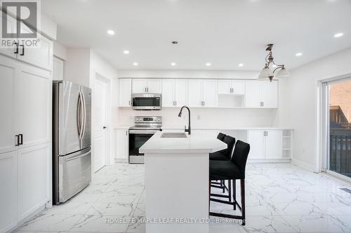 34 Lormel Gate, Brampton, ON - Indoor Photo Showing Kitchen With Stainless Steel Kitchen With Double Sink With Upgraded Kitchen