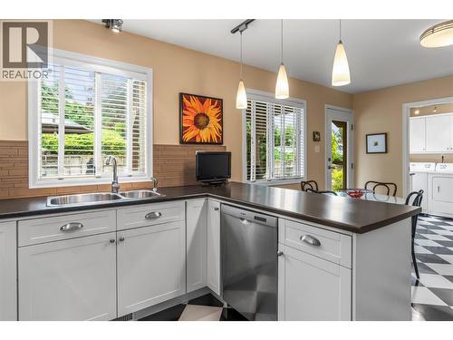491 Terrace Drive, Coldstream, BC - Indoor Photo Showing Kitchen With Double Sink