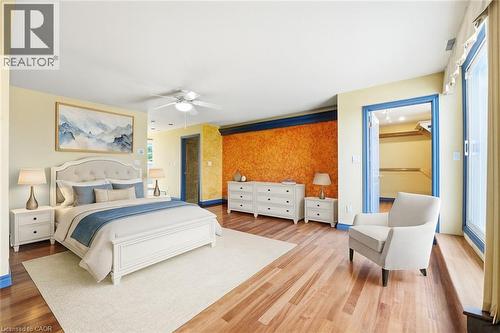 Virtually staged - 4850 Hillside Drive, Beamsville, ON - Indoor Photo Showing Bedroom