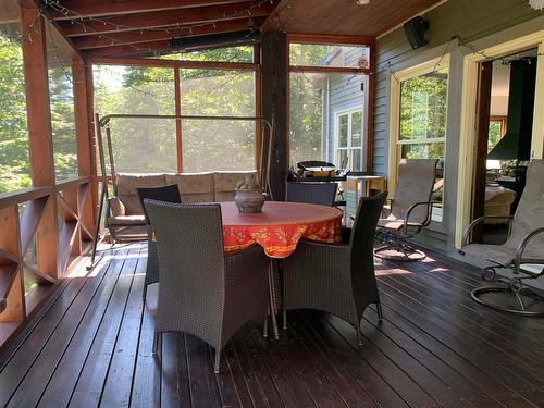 Balcon - 7 Av. Du Rocher, Lac-Delage, QC - Outdoor With Deck Patio Veranda With Exterior