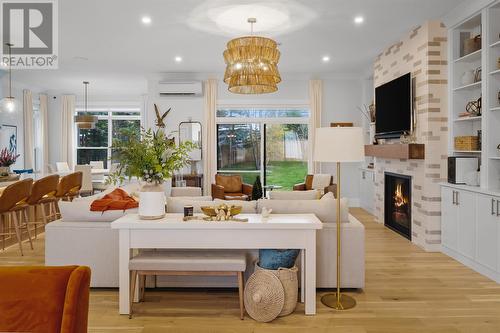 7 Stoneley Place, St. John'S, NL - Indoor Photo Showing Dining Room With Fireplace