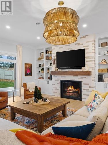 7 Stoneley Place, St. John'S, NL - Indoor Photo Showing Living Room With Fireplace