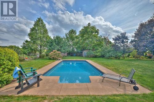 4698 Sandy Cove Drive, Lincoln (Lincoln Lake), ON - Outdoor With In Ground Pool With Backyard