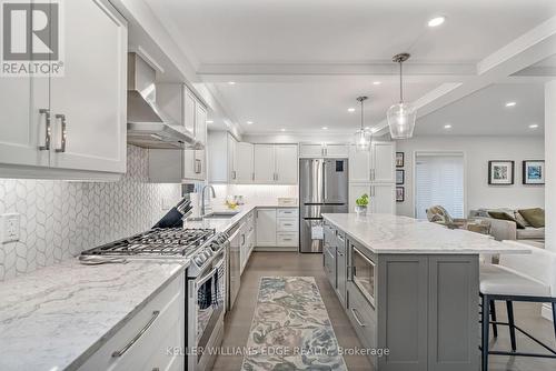 8 Keewaydin Street, Hamilton, ON - Indoor Photo Showing Kitchen With Stainless Steel Kitchen With Upgraded Kitchen