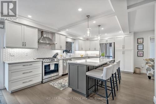 8 Keewaydin Street, Hamilton, ON - Indoor Photo Showing Kitchen With Stainless Steel Kitchen With Upgraded Kitchen