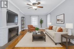 Main floor Family room virtually staged - 