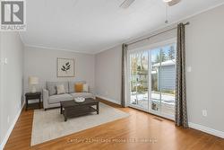 ADU living room virtually staged - 