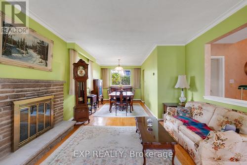1394 Strathy Avenue, Mississauga, ON - Indoor Photo Showing Living Room With Fireplace
