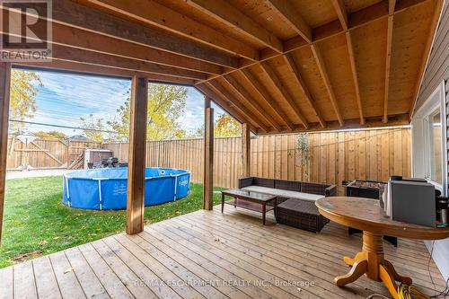 284 Paling Avenue, Hamilton, ON - Outdoor With Above Ground Pool With Deck Patio Veranda With Exterior