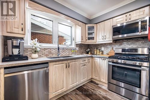 Renovated kitchen - 416 Mayfair Avenue, Oshawa (Centennial), ON - Indoor Photo Showing Kitchen With Stainless Steel Kitchen With Double Sink