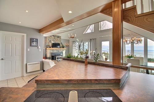 Cuisine - 1805 Boul. Malcolm-Fraser, La Malbaie, QC - Indoor With Fireplace