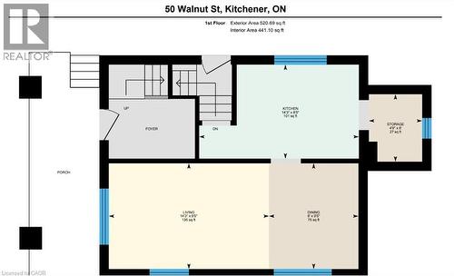 View of room layout - 50 Walnut Street, Kitchener, ON - Other