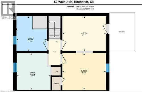 View of home floor plan - 50 Walnut Street, Kitchener, ON - Other