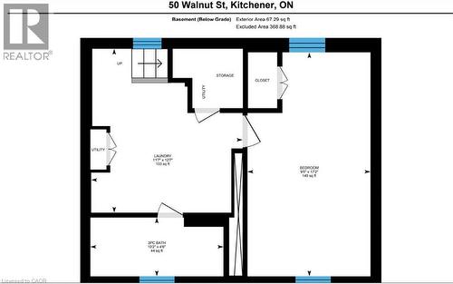 View of room layout - 50 Walnut Street, Kitchener, ON - Other
