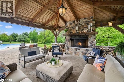 10632 Fifth Line, Milton, ON - Outdoor With Fireplace