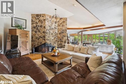 10632 Fifth Line, Milton, ON - Indoor Photo Showing Living Room With Fireplace