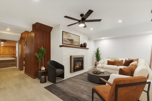 Sous-sol - 925 Ch. Du Lac, Saint-Sauveur, QC - Indoor Photo Showing Living Room