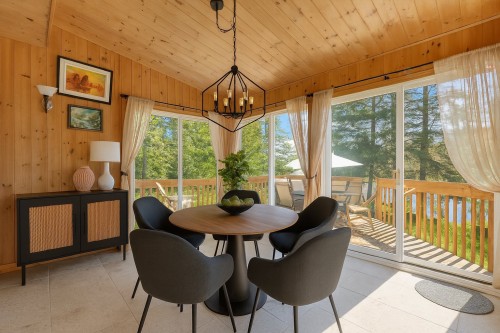 Salon - 925 Ch. Du Lac, Saint-Sauveur, QC - Indoor Photo Showing Living Room With Fireplace