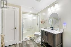 3 piece bath in lower level - 