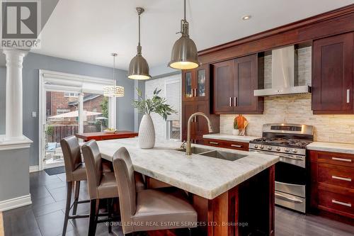 2299 Millstone Drive, Oakville, ON - Indoor Photo Showing Kitchen With Double Sink With Upgraded Kitchen