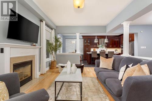 2299 Millstone Drive, Oakville, ON - Indoor Photo Showing Living Room With Fireplace