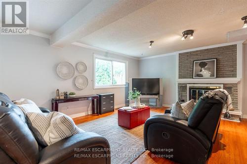 16 Flamingo Drive, Hamilton, ON - Indoor Photo Showing Living Room With Fireplace