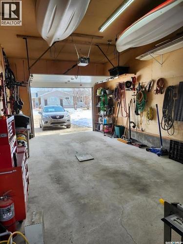 421 Logan Avenue, White Fox, SK - Indoor Photo Showing Garage