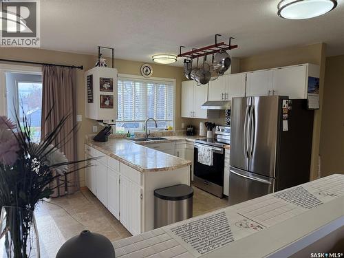 421 Logan Avenue, White Fox, SK - Indoor Photo Showing Kitchen With Stainless Steel Kitchen With Double Sink
