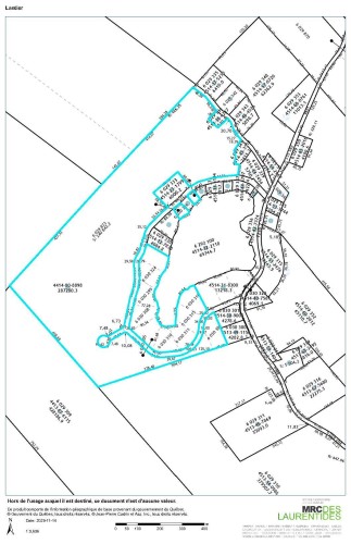 Plan (croquis) - Ch. Du Lac-Tyrol, Lantier, QC 