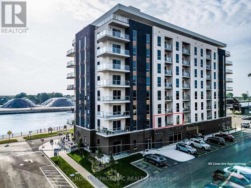 204 - 118 West Street, Port Colborne (Sugarloaf), ON - Outdoor With Body Of Water With Balcony With Facade