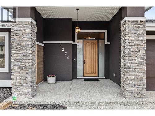 Exterior Front Entrance - 1376 Mine Hill Drive, Kelowna, BC - Outdoor With Exterior