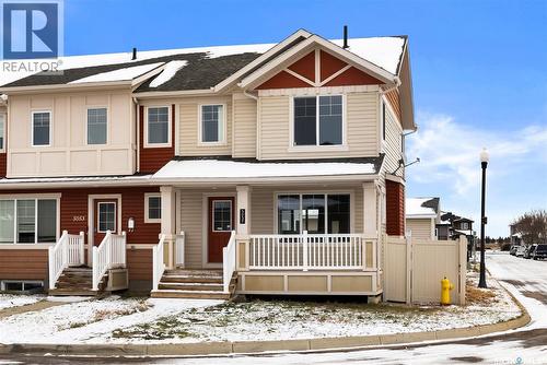 5057 Cornell Gate, Regina, SK - Outdoor With Deck Patio Veranda With Facade