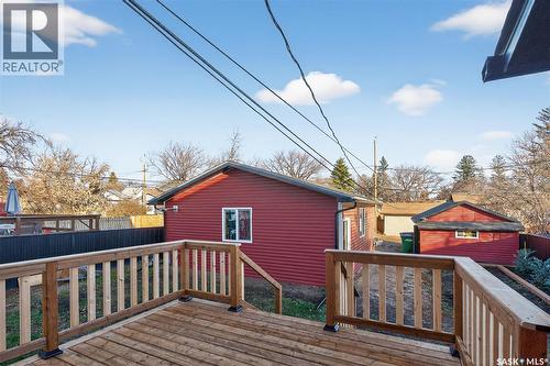 1129 3Rd Avenue Ne, Moose Jaw, SK - Outdoor With Deck Patio Veranda With Exterior