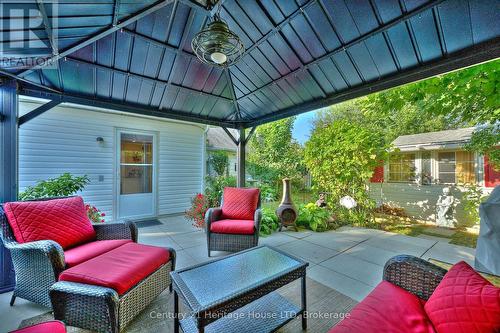 Backyard gazebo with plenty of privacy & shade - 662 Lakeshore Road, Fort Erie (Lakeshore), ON - Outdoor With Deck Patio Veranda With Exterior