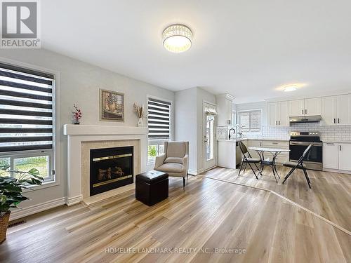 3865 Baycroft Drive, Mississauga, ON - Indoor Photo Showing Living Room With Fireplace