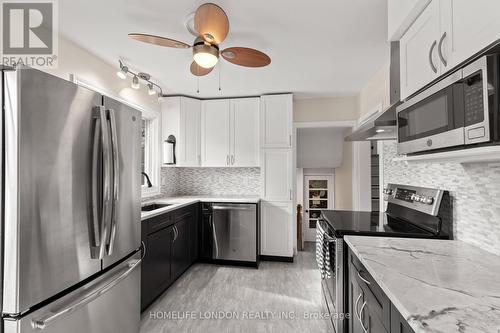 163 Centre Street W, London South (South D), ON - Indoor Photo Showing Kitchen With Upgraded Kitchen