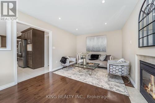 23 Himalaya Street, Brampton, ON - Indoor Photo Showing Living Room With Fireplace