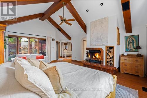 50 Skyview Crescent, Toronto, ON - Indoor Photo Showing Bedroom With Fireplace