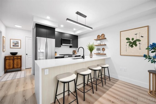 505-45 Haliburton St, Nanaimo, BC - Indoor Photo Showing Kitchen With Upgraded Kitchen