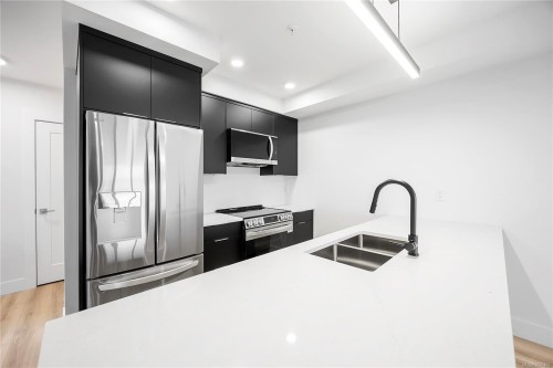 505-45 Haliburton St, Nanaimo, BC - Indoor Photo Showing Kitchen With Double Sink