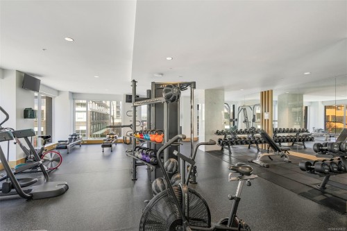 1006-777 Herald St, Victoria, BC - Indoor Photo Showing Gym Room