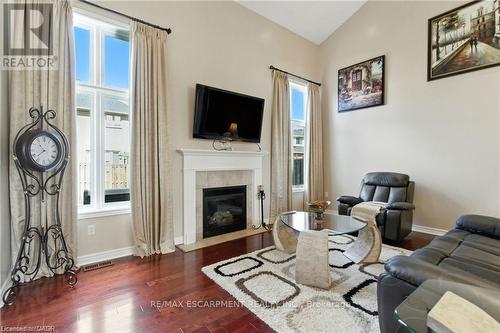 11 Silverspring Crescent, Hamilton, ON - Indoor Photo Showing Living Room With Fireplace