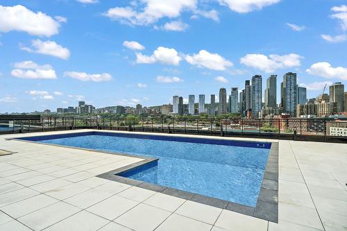 Pool - 313-1485 Rue Des Bassins, Montréal (Le Sud-Ouest), QC - Outdoor With In Ground Pool With View