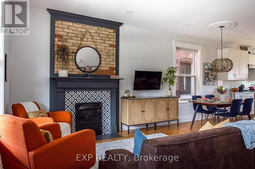 14 Chatham Street, Hamilton, ON - Indoor Photo Showing Living Room With Fireplace