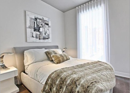 Chambre à coucher - 2206-1211 Rue Drummond, Montréal (Ville-Marie), QC - Indoor Photo Showing Bedroom