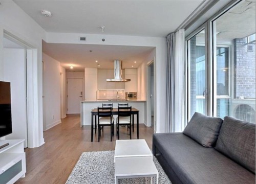 Salon - 2206-1211 Rue Drummond, Montréal (Ville-Marie), QC - Indoor Photo Showing Living Room