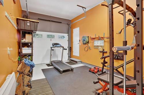 Garage - 745 Côte St-Nicholas, Saint-Colomban, QC - Indoor Photo Showing Gym Room