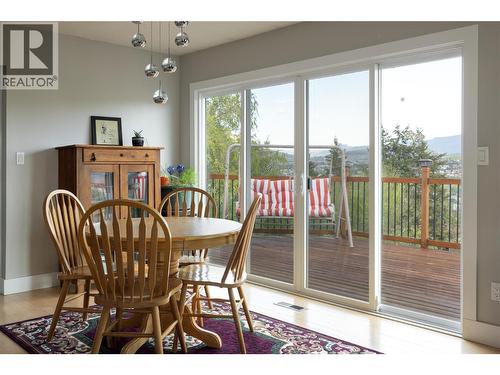 Dining w Amazing Views - 5826 Bartlett Road, Vernon, BC - Indoor Photo Showing Dining Room