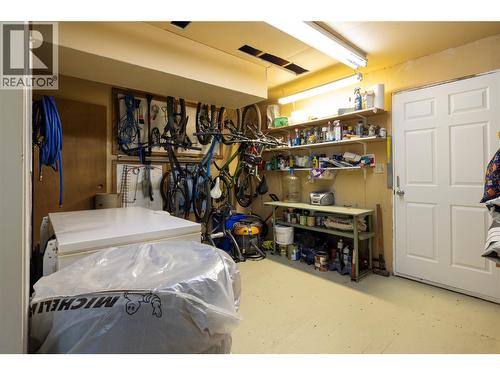 Downstairs Utility Room. - 5826 Bartlett Road, Vernon, BC - Indoor Photo Showing Garage