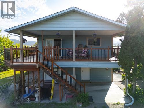 Outside Access to Upstairs - 5826 Bartlett Road, Vernon, BC - Outdoor With Deck Patio Veranda